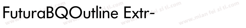 FuturaBQOutline Extr字体转换